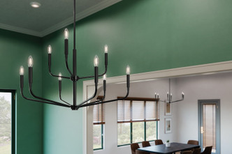 Madden Nine Light Chandelier (52720BK)