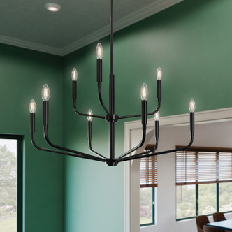 Madden Nine Light Chandelier (52720BK)