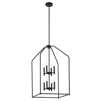 Madden Eight Light Foyer Pendant (52723BK)