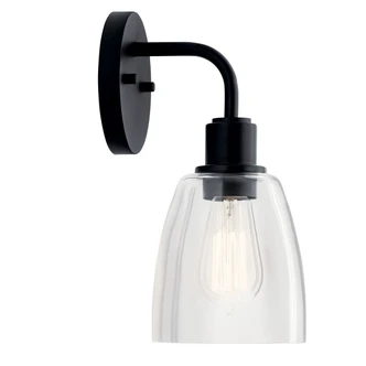 Meller One Light Wall Sconce (55100BK)