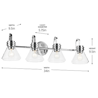 Farum Four Light Bath (55156CHCLR)