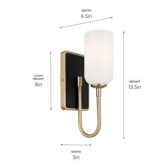 Solia One Light Wall Sconce (55161CPZ)