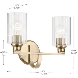 Gioe Two Light Bath (55225CPZFLU)