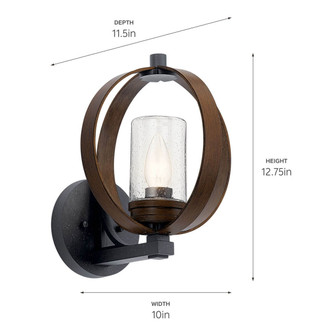 Grand Bank One Light Outdoor Wall Mount (59066AUB)