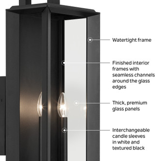Kroft One Light Outdoor Wall Mount (59131BKT)