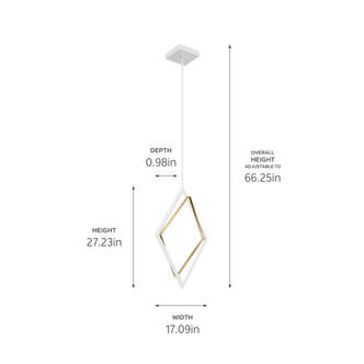 Darski LED Pendant (84310WH)