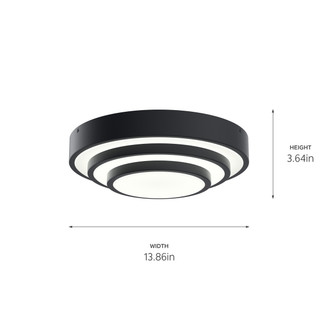 Dombard LED Flush Mount (84320MBK)