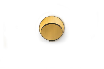 Gravy LED Wall Sconce (GRW-S-MBK-BRS-HW)