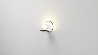 Gravy LED Wall Sconce (GRW-S-MBK-SW1-HW)