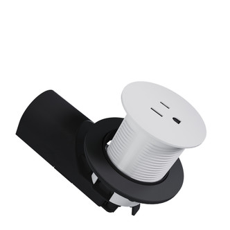 Legrand - CP498TR15W - Single Kitchen Countertop Outlet TR 15A 125V - radiant - White