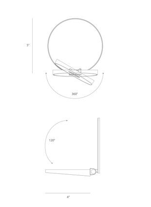 Gravy LED Wall Sconce (GRW-S-MWT-MWT-PI)