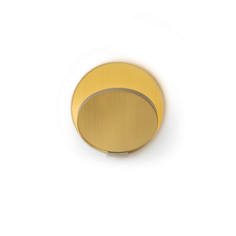 Koncept - GRW-S-SIL-BRS-PI - LED Wall Sconce - Gravy - Silver Brushed Brass Felt