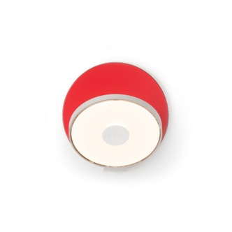 Koncept - GRW-S-SIL-MRD-PI - LED Wall Sconce - Gravy - Silver Matte Red