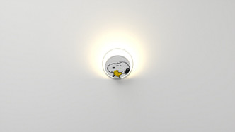 Koncept - GRW-S-SIL-SW1-HW - LED Wall Sconce - Gravy - Matte White Body Snoopy Woodstock