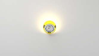 Koncept - GRW-S-WSY-CB1-PI - LED Wall Sconce - Gravy - Matte Bright Yellow Body Charlie Brown