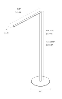 Lady7 LED Floor Lamp (L7-MBK-FLR)