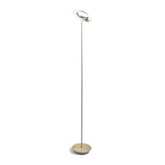 Koncept - RYO-SW-SIL-BRS-FLR - LED Floor Lamp - Royyo - Silver Brass