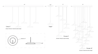 Royyo LED Pendant (RYP-L3-SW-MWG)