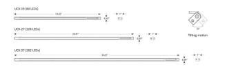 UCX pro LED Undercabinet (UCX-37-SIL-1PK)