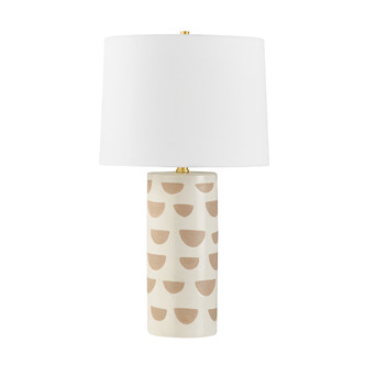 Mitzi - HL714201A-AGB/CWO - One Light Table Lamp - Minnie - Aged Brass