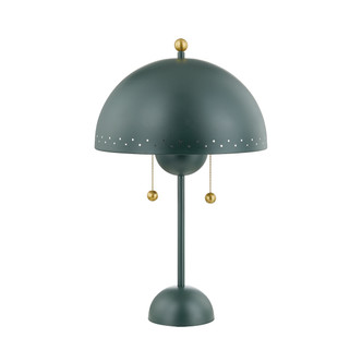 Mitzi - HL885202-AGB/SSG - Two Light Table Lamp - Jojo - Aged Brass