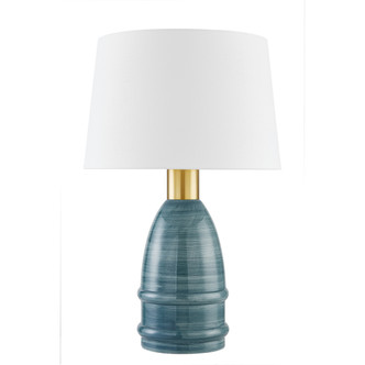 Mitzi - HL887201-AGB/CYB - One Light Table Lamp - Tenley - Aged Brass/Ceramic Inchyra Blue