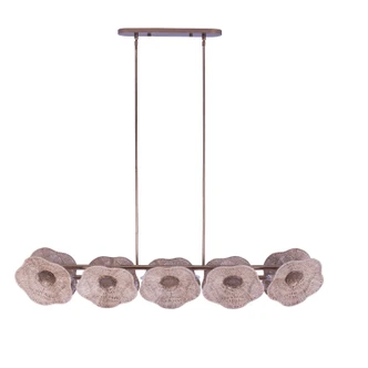 Poppy Five Light Island Pendant (522568PAB)