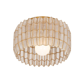 Kalco - 522645OL - One Light Flush Mount - FRACTAL - Oxidized Gold Leaf