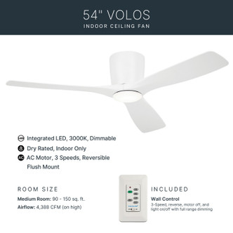 Volos 54" Ceiling Fan (300154MWH)