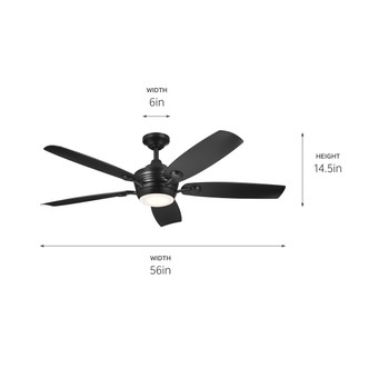 Tranquil 56"Ceiling Fan (310080SBK)