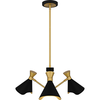 Arden Three Light Chandelier (ADN5026MBK)