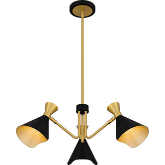 Arden Three Light Chandelier (ADN5026MBK)