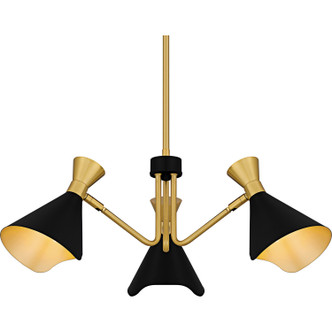 Arden Three Light Chandelier (ADN5026MBK)