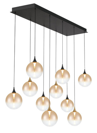 Eurofase - 48934-039 - LED Linear Chandelier - Iissa - Gold-Black Mix