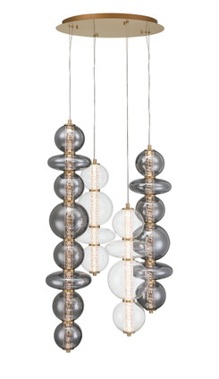 Eurofase - 48960-014 - LED Chandelier - Atomo - Gold