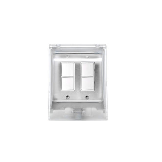 Eurofase - EFDOWPS - Surface Mount Dual Duplex Stack Switch - On/Off Switch - Stainless Steel