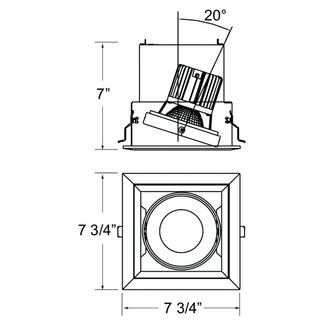 26W Multi LED Recessed Fixture (TE131LED-35-2-02)