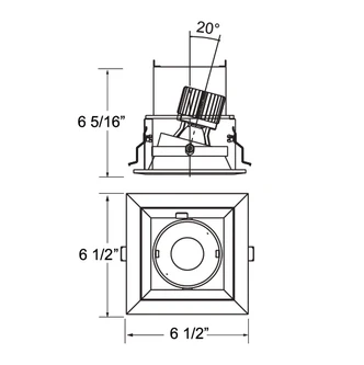 15W Multi LED Recessed Fixture (TE161LED-30-4-01)