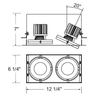 TE SERIES MULT,26W,TRMLS,2LT,40K,BLK (TE222LED-40-2-01)