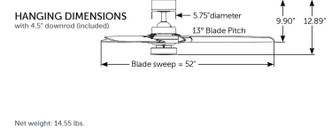 Amped 52" Ceiling Fan (FP7634BN)