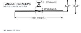 Kwad 52 52"Ceiling Fan (FP7652BN)