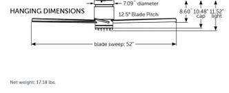 Kwartet 52"Ceiling Fan (FPS8553MW)