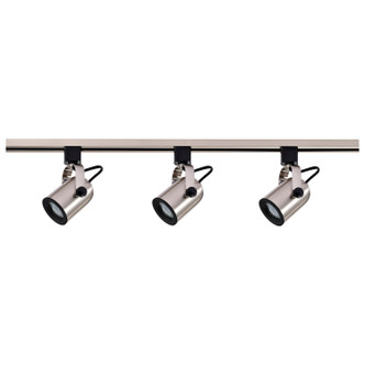 Track Lighting Kits Brushed Nickel Three Light Track Kit (TK354)