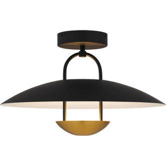 Quoizel - BIN1718MBK - LED Semi-Flush Mount - Bingham - Matte Black