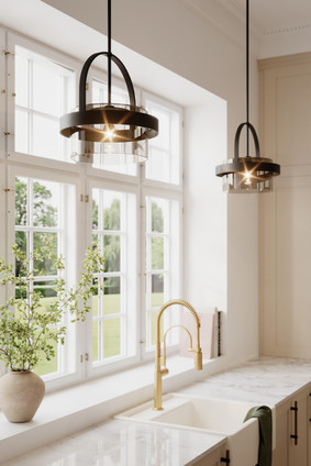 Ravik One Light Convertible Pendant/Semi-Flush Mount (1916-899)