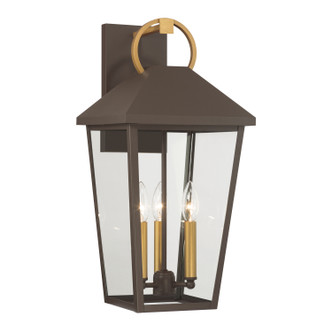 Minka-Lavery - 78103-886 - Three Light Outdoor Wall Lantern - Bayra - Painted Legacy Brass