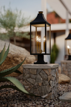 Hurstborne Three Light Outdoor Post Lantern (78306-734)