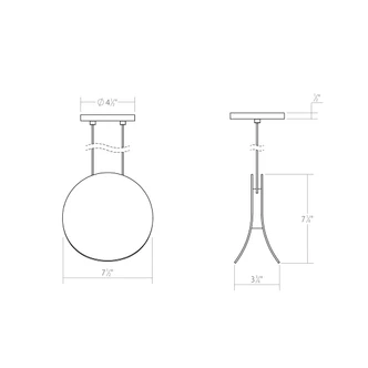 Malibu Discs LED Pendant (1765.03)