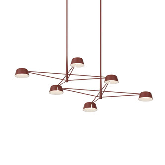 Sonneman - 2036.73 - LED Pendant - Ray - Oxide Red