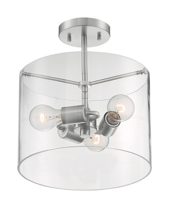 Sommerset Three Light Semi Flush Mount (60-7178)